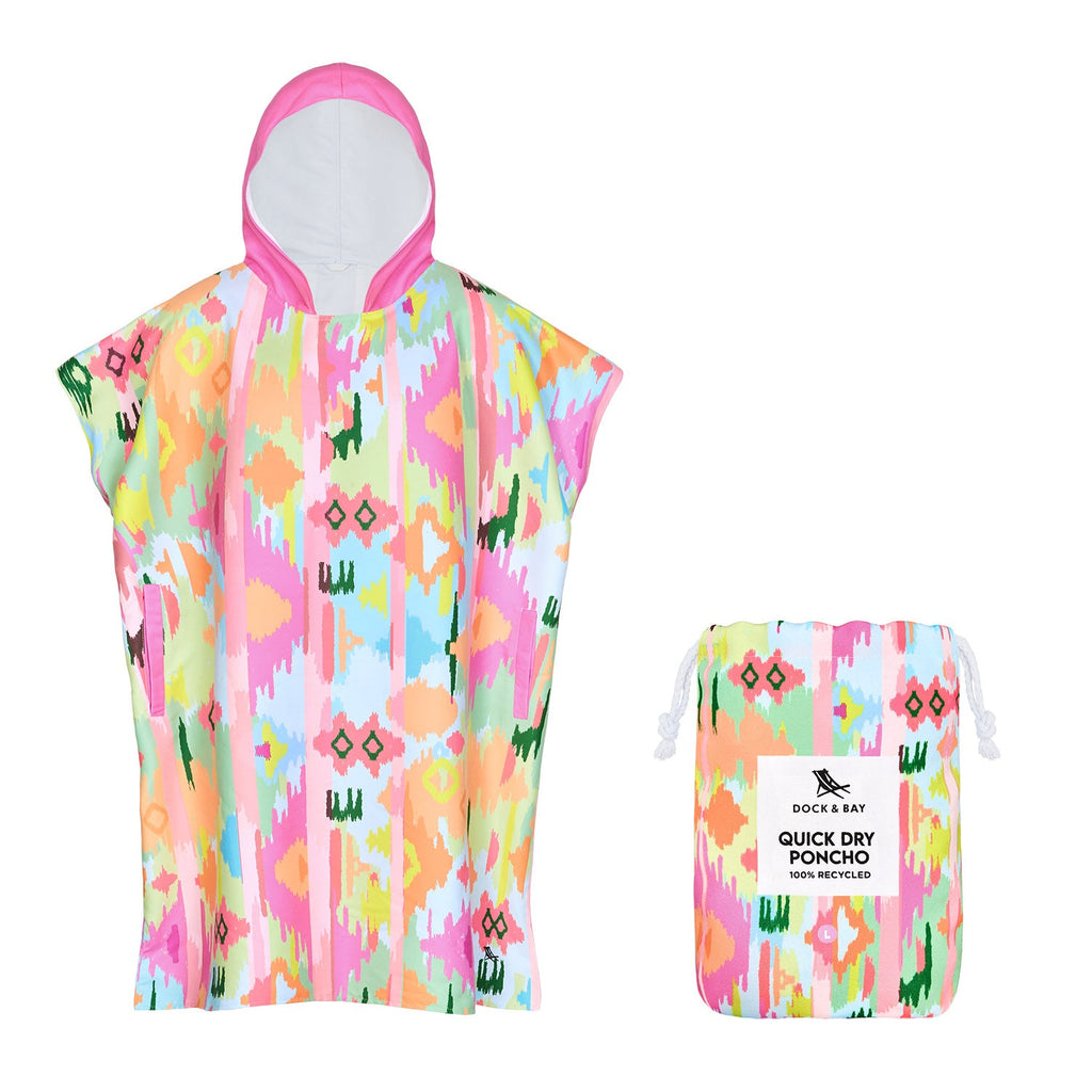dock and bay poncho adults