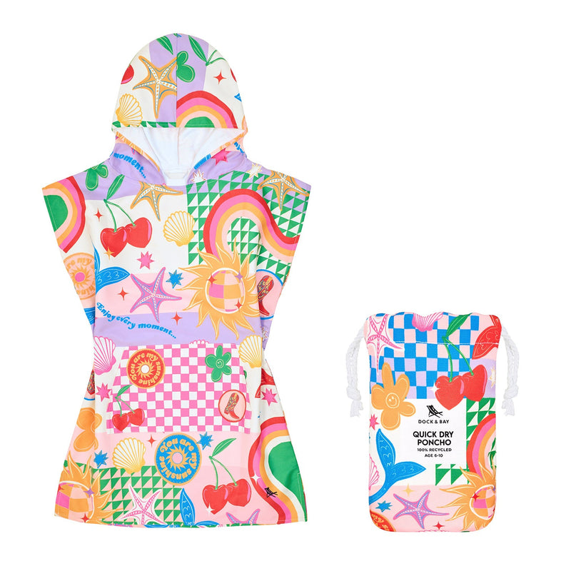 dock and bay poncho kids