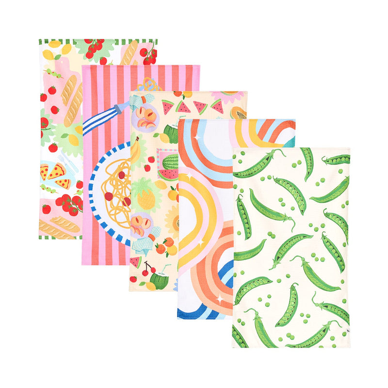 dock and bay tea towel