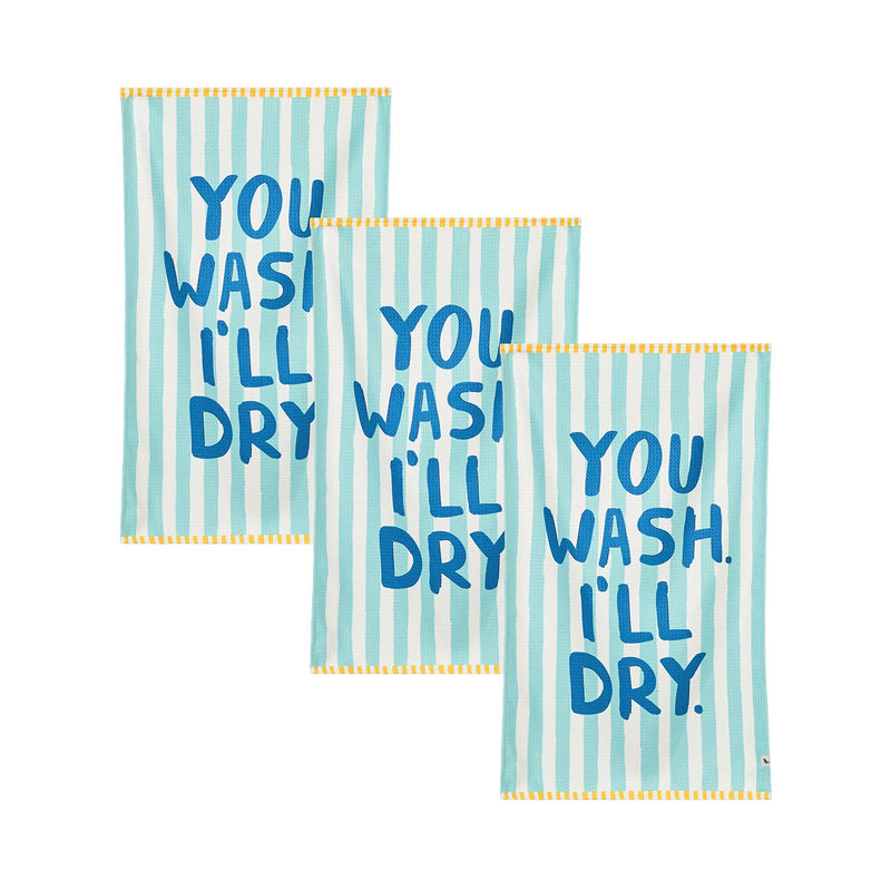dock and bay tea towel