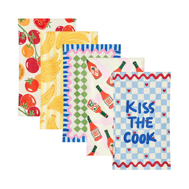 dock and bay tea towel