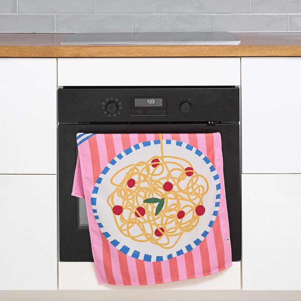 dock and bay tea towel