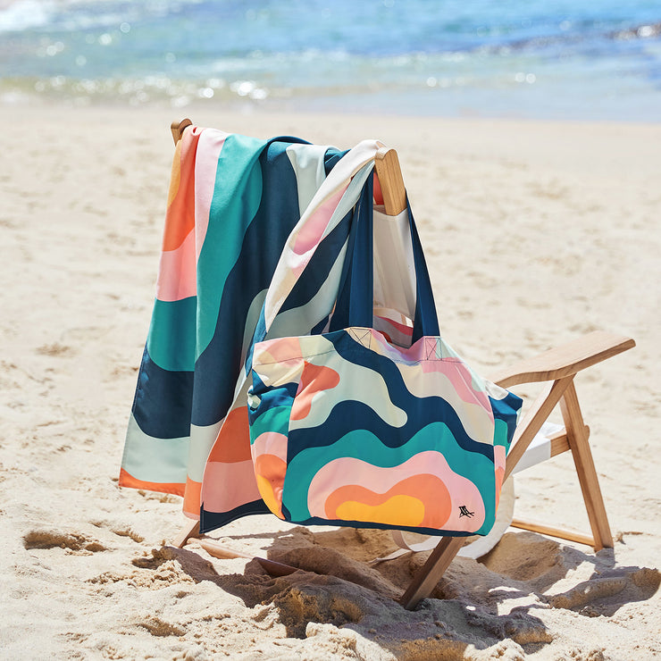 Beach towel tote bag online