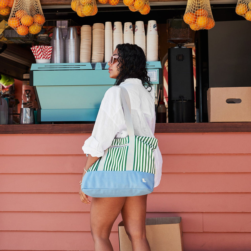 dock and bay beach bag