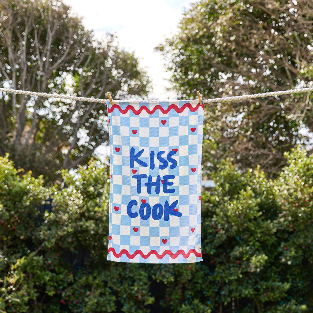 dock and bay tea towel