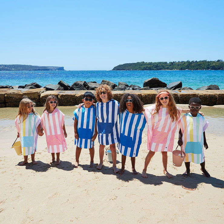 Dock & Bay Poncho Kids - Whitsunday Blue