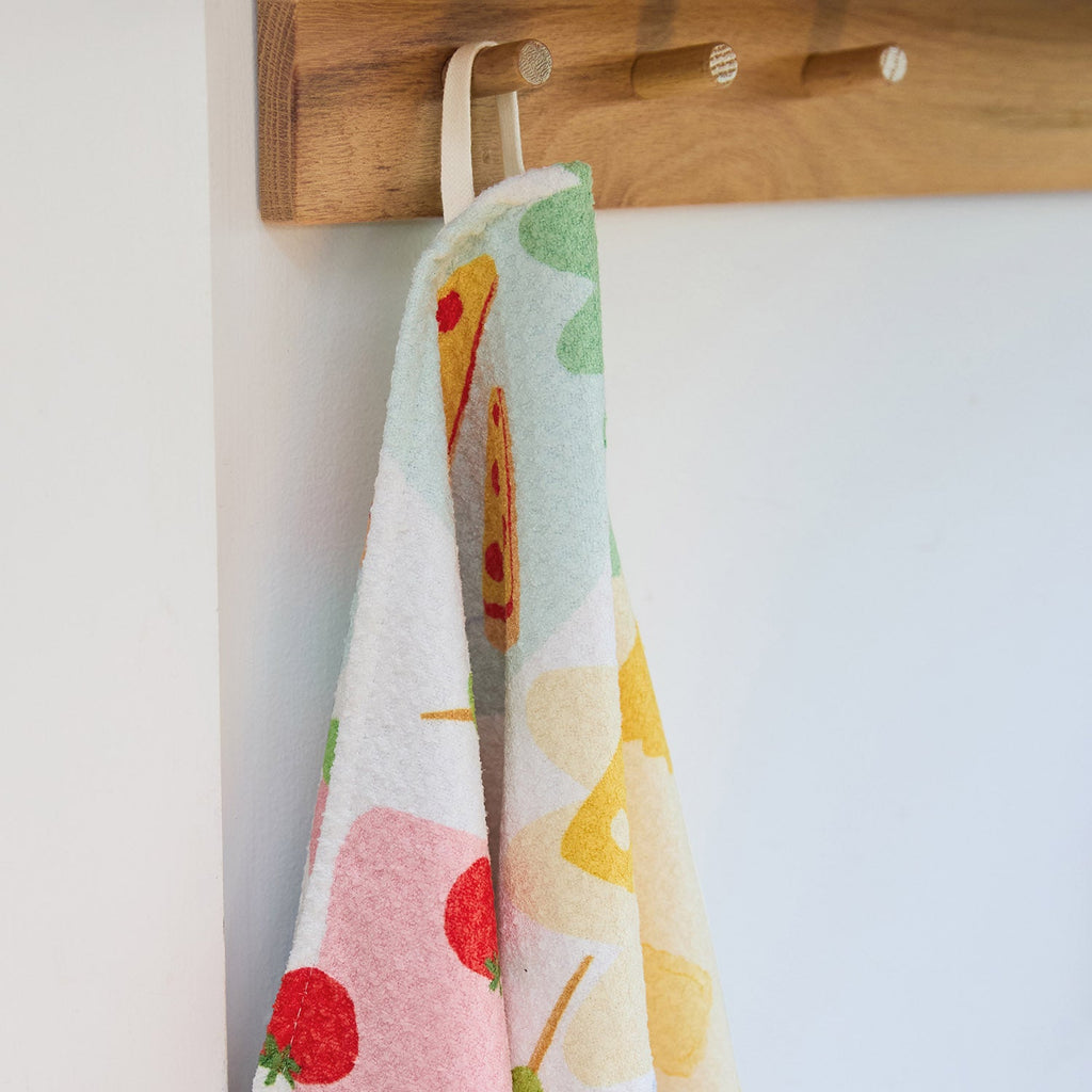 dock and bay tea towel