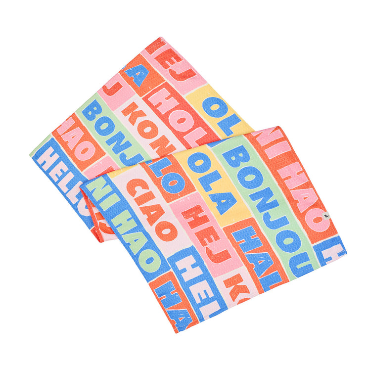 dock and bay tea towel