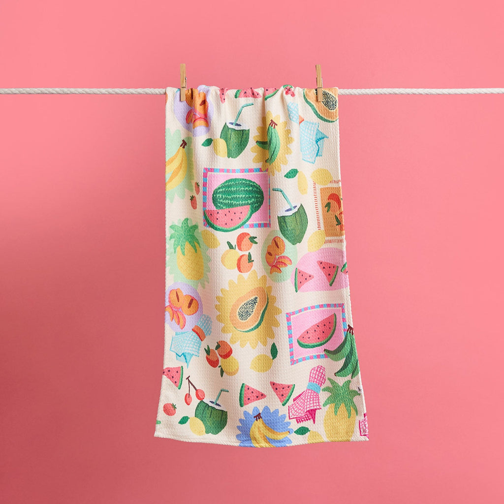 dock and bay tea towel