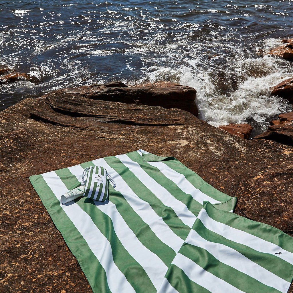 dock and bay towels beach