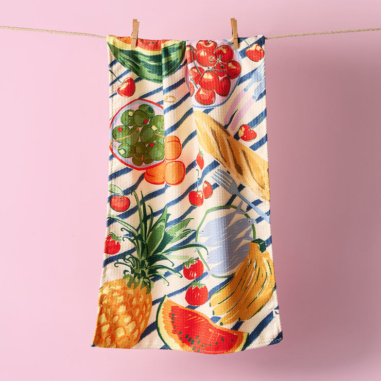 dock and bay tea towel