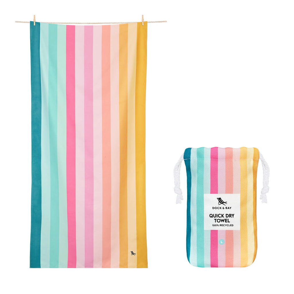 dock and bay towels beach