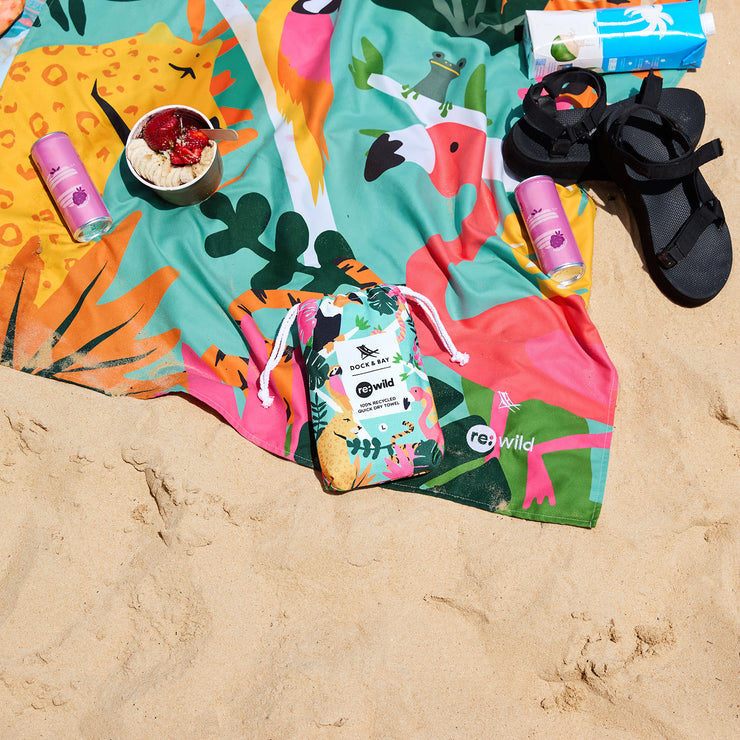 dock and bay towels beach