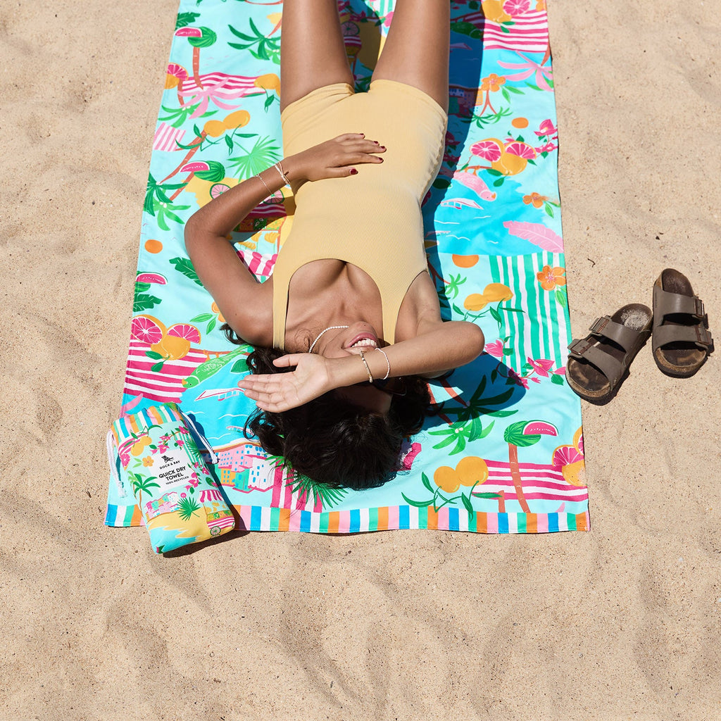 dock and bay towels beach
