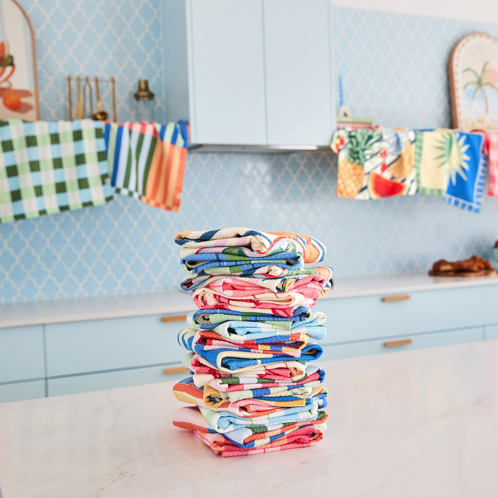 dock and bay tea towel