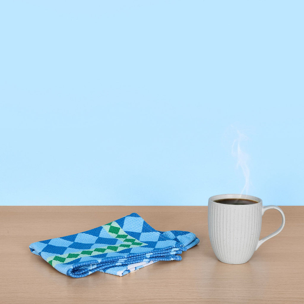 dock and bay tea towel