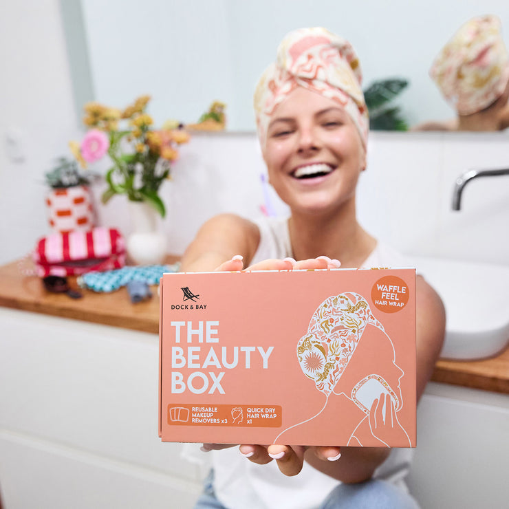 dock and bay gift box hair wrap & makeup remover