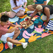 dock and bay picnic blanket