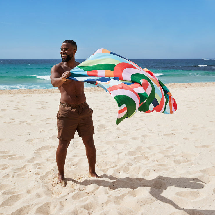 dock and bay towels beach
