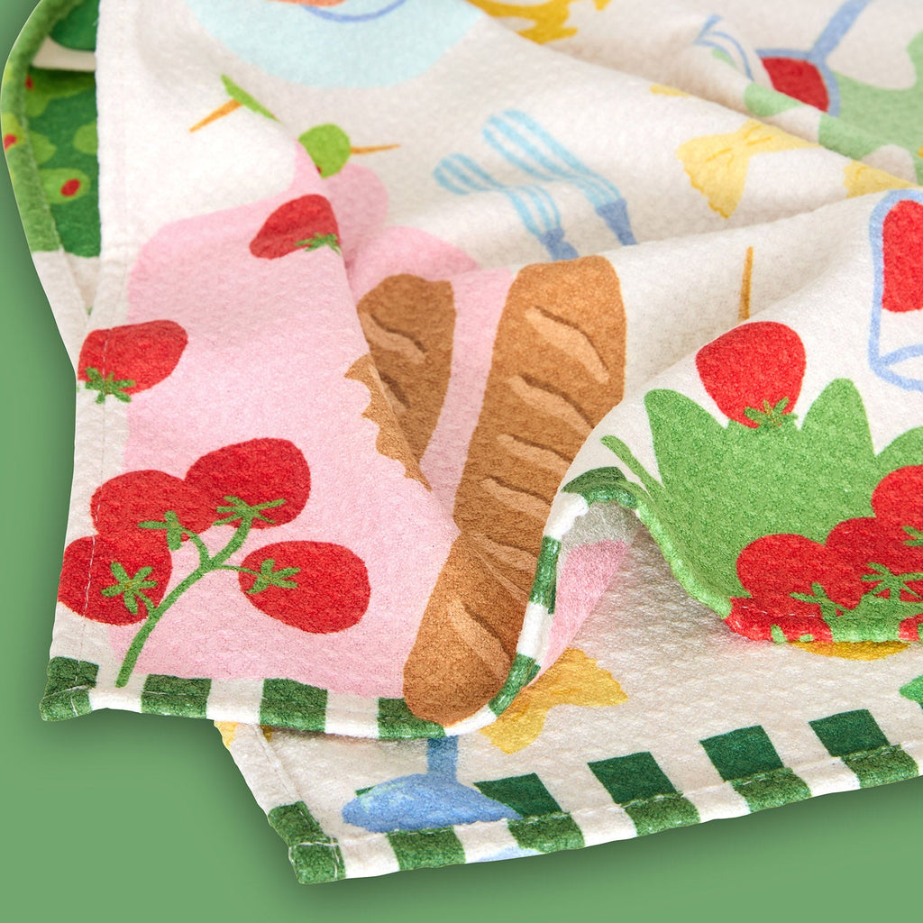 dock and bay tea towel