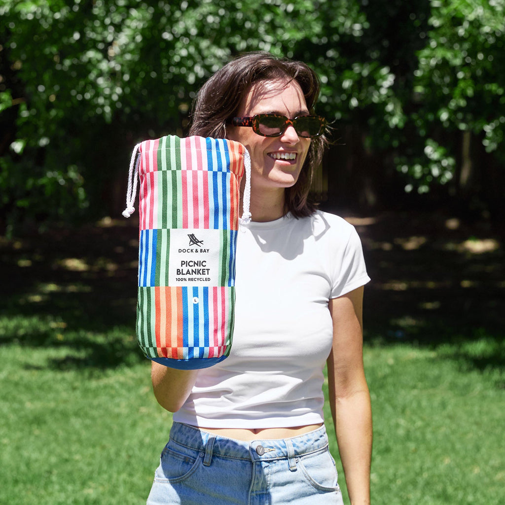 dock and bay picnic blanket