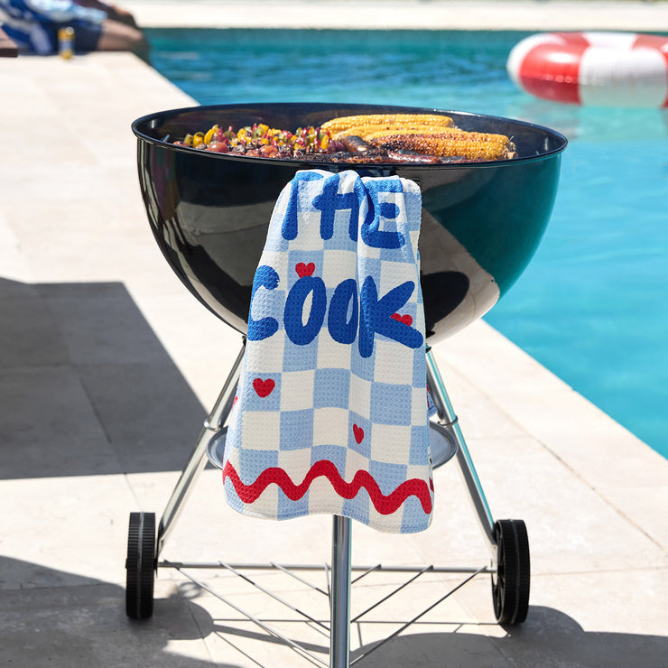 dock and bay tea towel