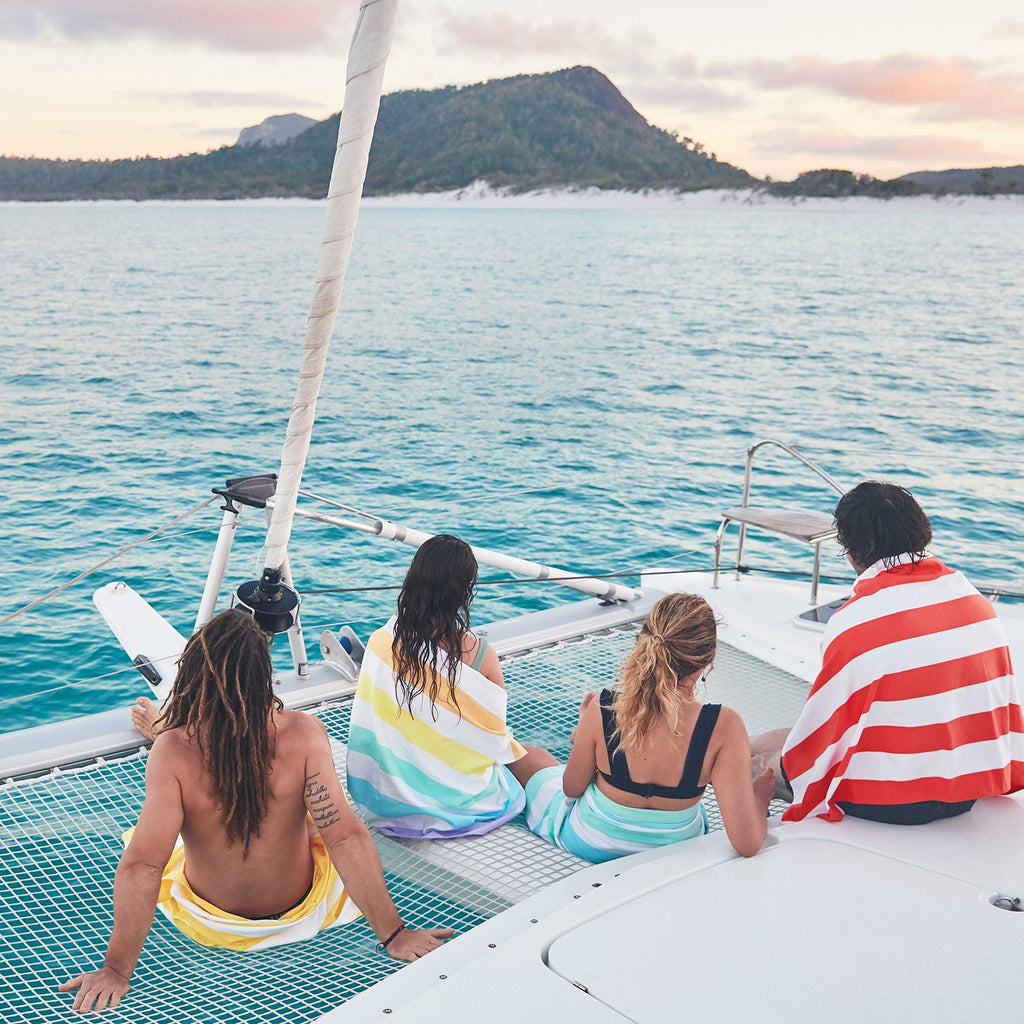 dock and bay towels beach