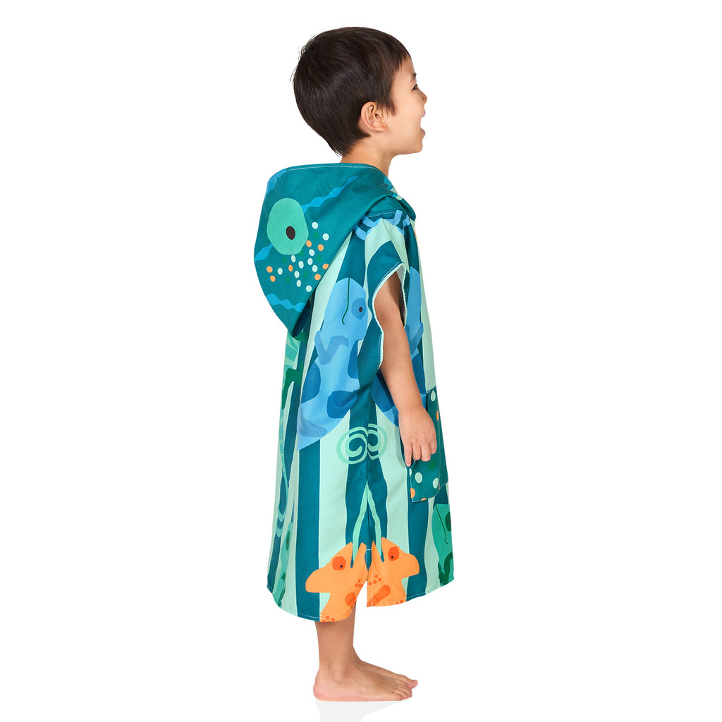 dock and bay poncho kids