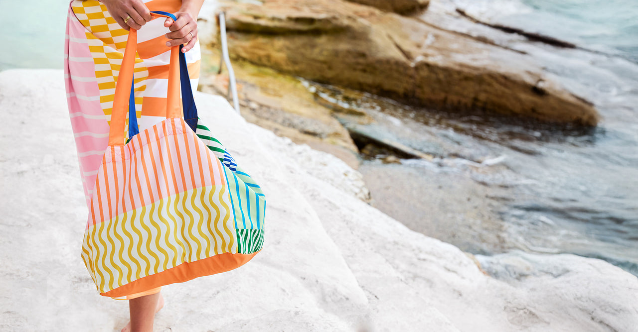 Dock & Bay Foldaway Tote Bags - Stripe Up Your Life