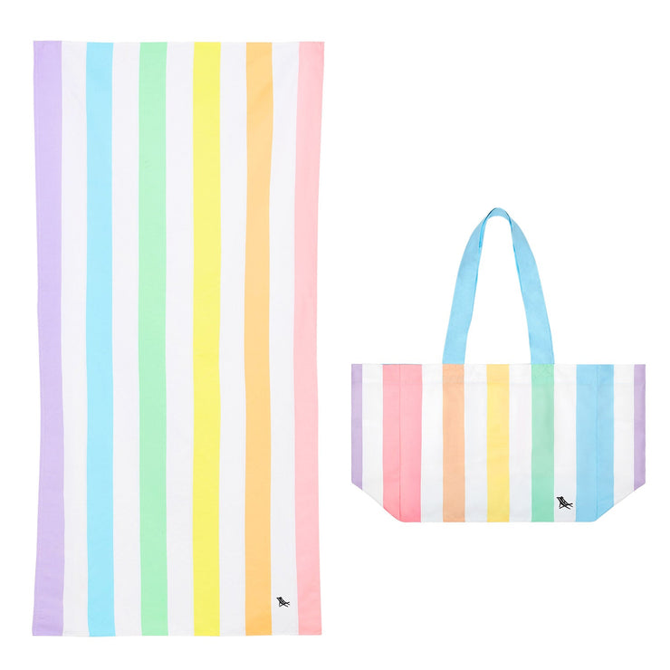 Dock & Bay Beach Towel + Bag - Bundle - Unicorn Waves