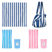 Dock & Bay 2 x Beach Towel + Bag + Picnic Blanket - Whitsunday Blue