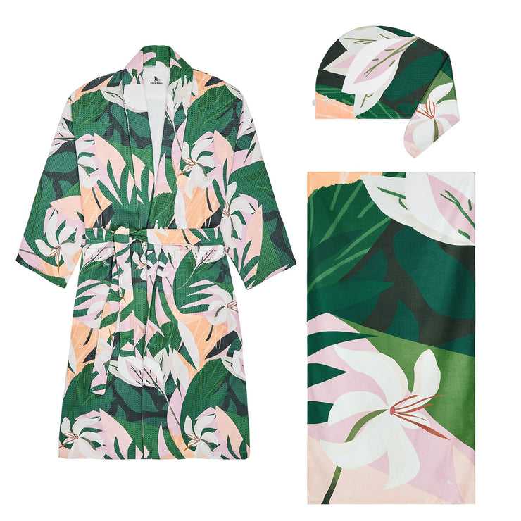 Dock & Bay Robe + Hair Wrap + Towel - Bundle - Sinharaja Haven