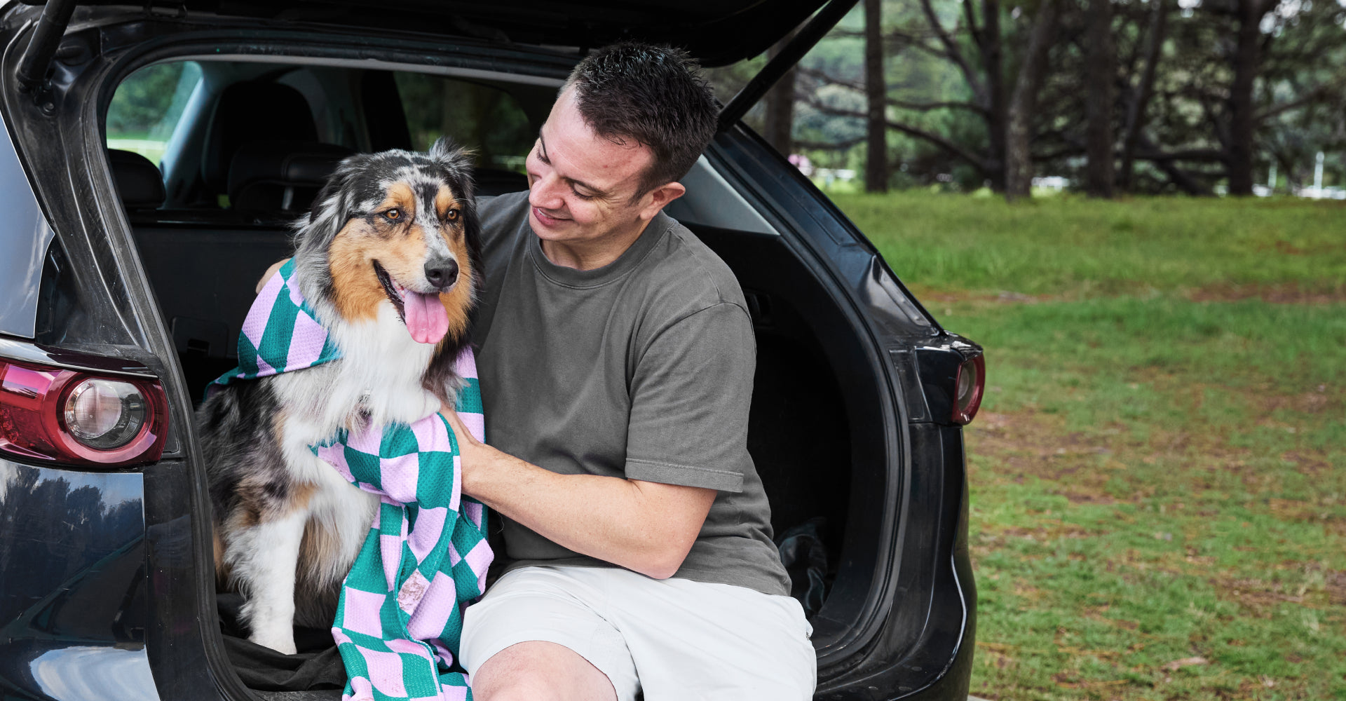 Dock & Bay Hundetuch – Check Mutt