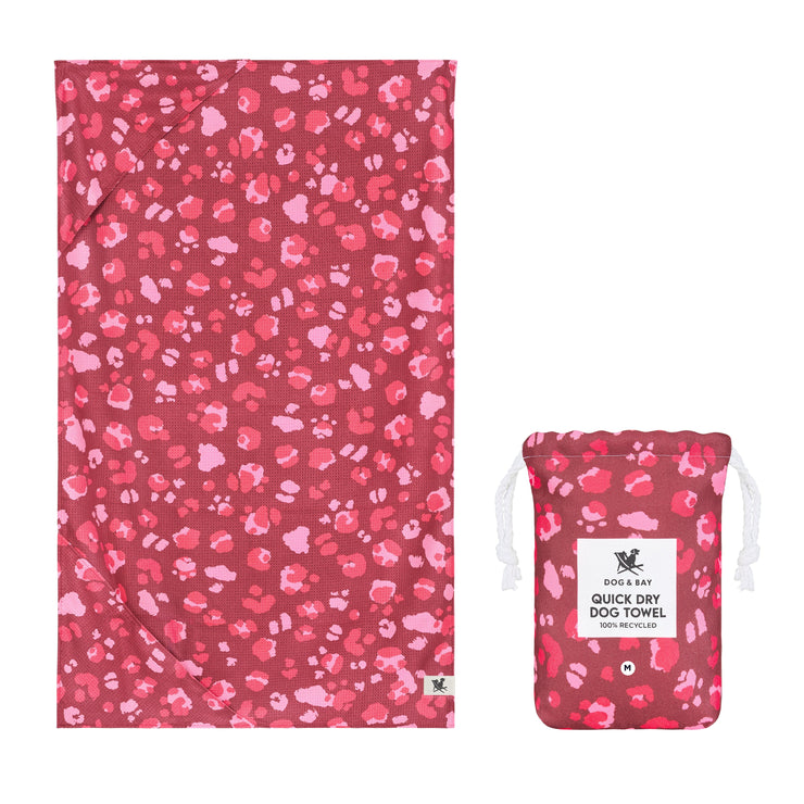 Dock & Bay Dog Towel - Pink Paws