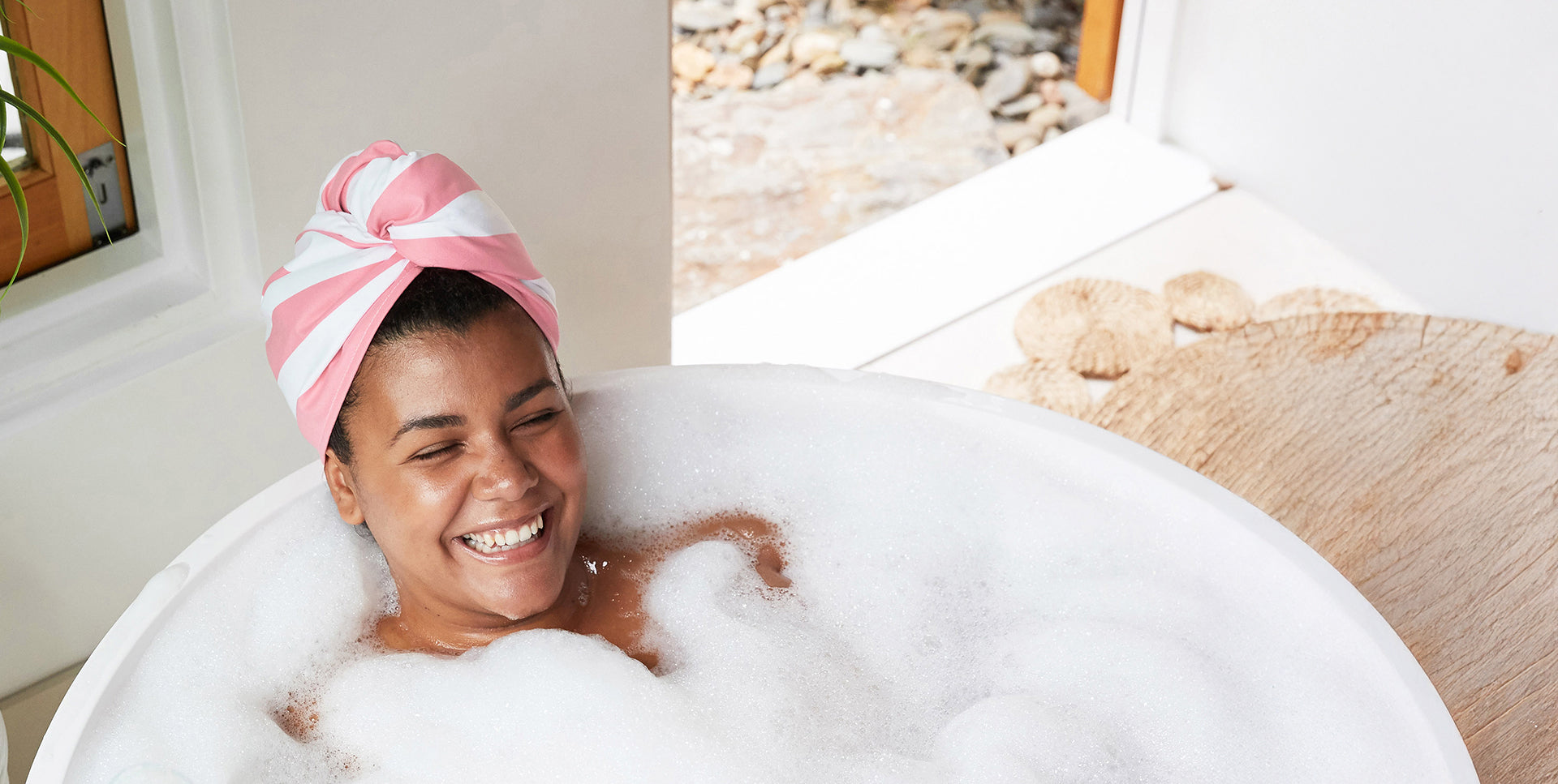 Dock & Bay Hair Wrap - Malibu Pink