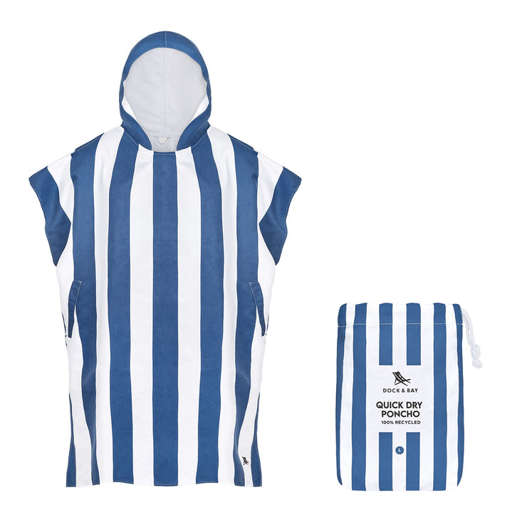 Dock & Bay Poncho - Adults - Whitsunday Blue
