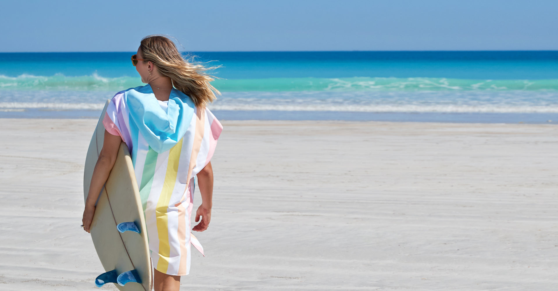 Poncho Dock & Bay – Adultes – Vagues Licorne