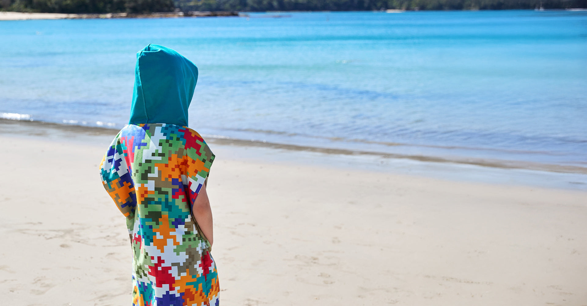 Poncho Dock & Bay – Enfant – Camo Cubes