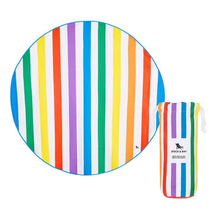 Dock & Bay Quick Dry Round Towels - Rainbow Skies - Outlet