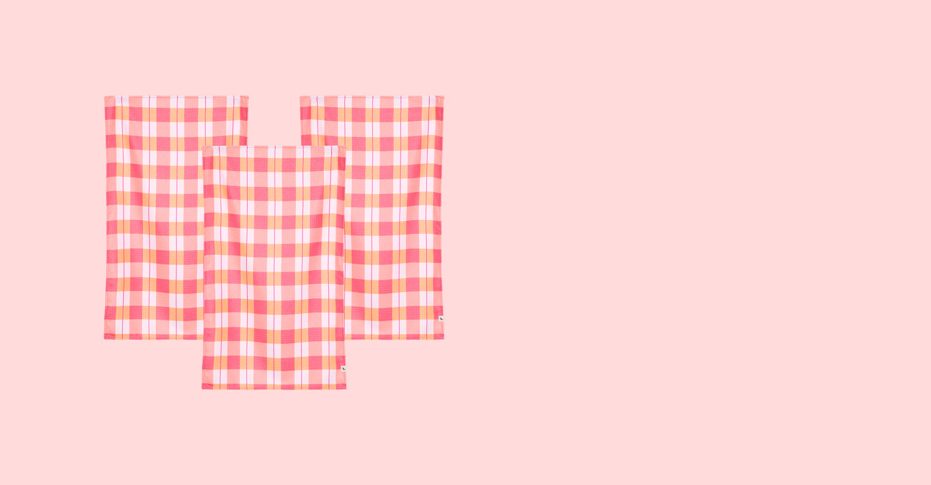 Dock & Bay Geschirrtuch – Erdbeer-Trio (3er-Set)