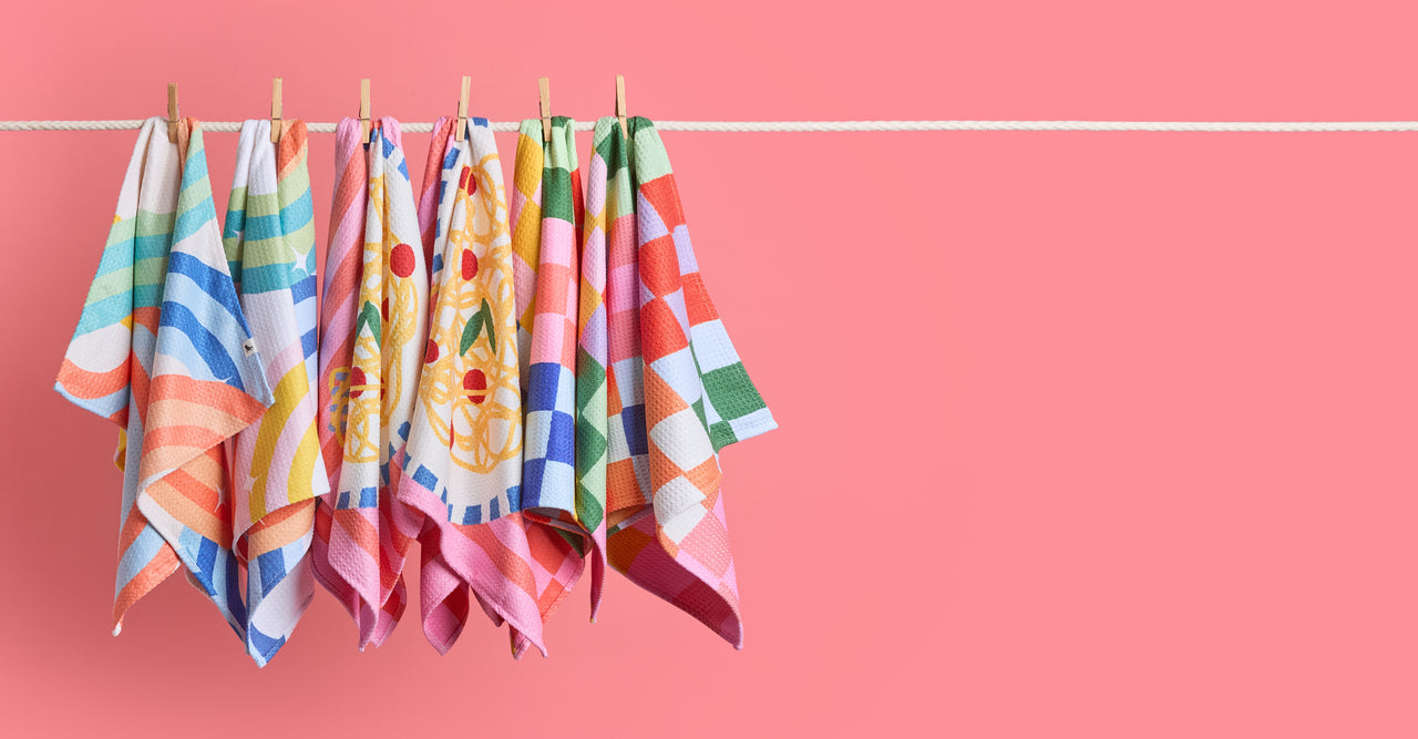 Dock & Bay Tea Towel - Spaghetti Night (Set of 6)