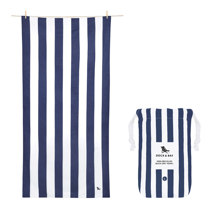 Dock & Bay Kids Beach Towel - Whitsunday Blue