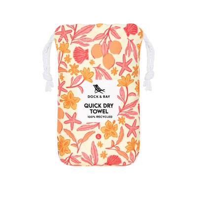 Dock & Bay Quick Dry Towel - Tangerine Tide – Dock & Bay EU