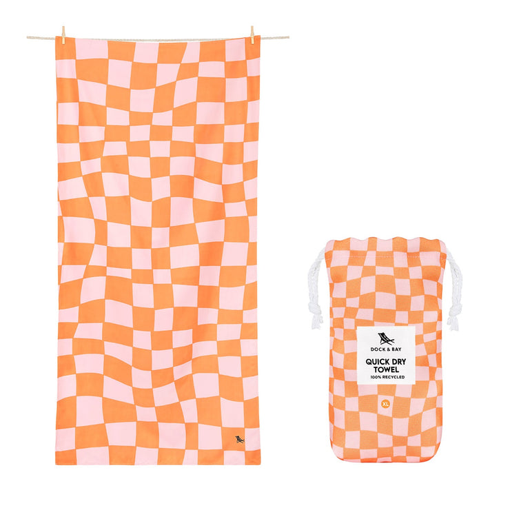 Dock & Bay Quick Dry Towel - Groovy Check