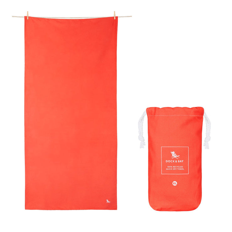 Dock & Bay Quick Dry Towels - Uluru Red - Outlet